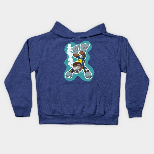 Little Diver Kids Hoodie by MBK